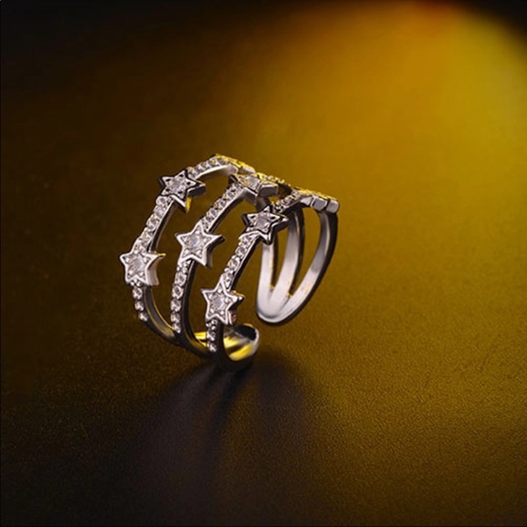 Brand new beautiful sterling silver star ring - Picture 2 of 3